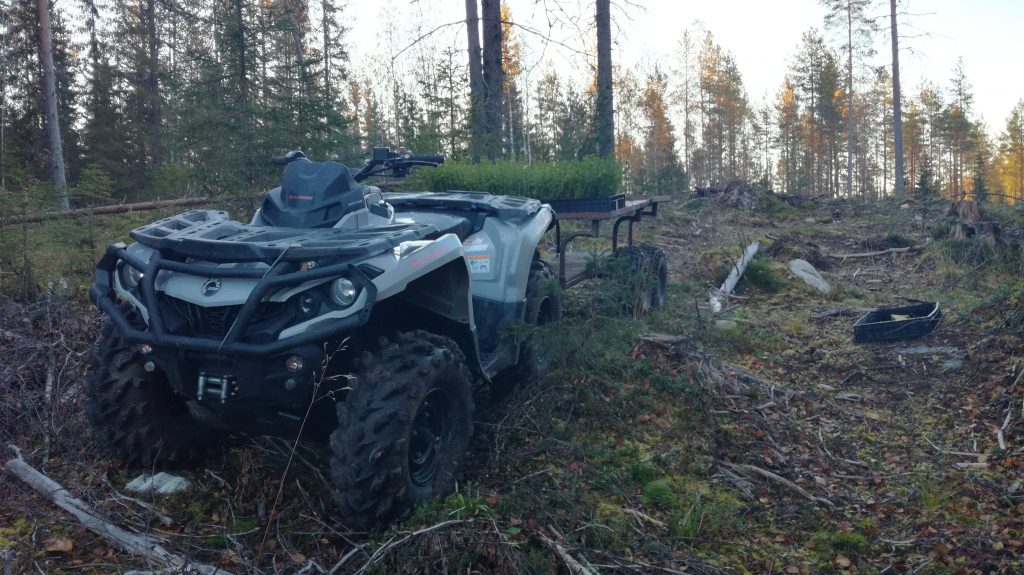 Taimien kuljetuskalustoa